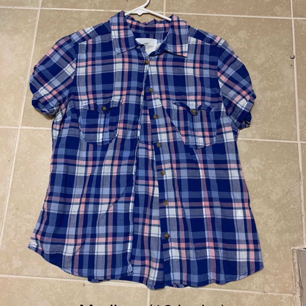 Plaid shirt sleeve